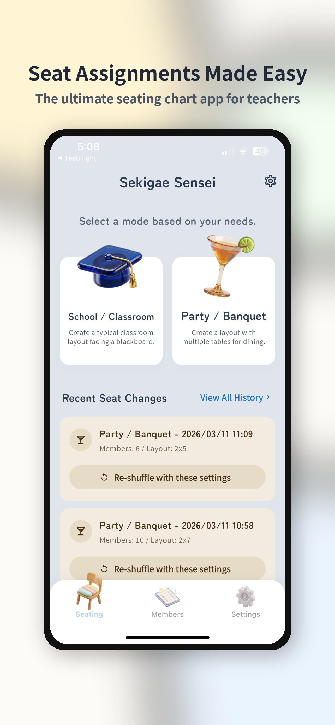 School & Party Modes